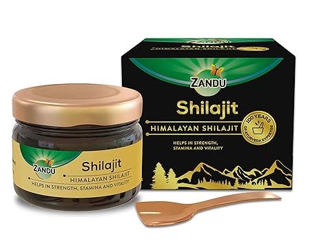 Zandu Pure Himalayan Shilajit Resin, 20g (Pack of 1) | Natural & Ayurvedic| Helps Enhance Strength & Stamina | Maintains Overall Holistic Wellness