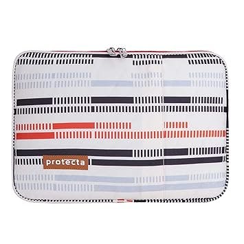 Protecta Phoenix Waterproof 13.3 Inch Laptop Sleeve Hand Bag Cover for Men & Women Ideal for Office & College, with Soft Plush Interiors - (Broken Lines Print)